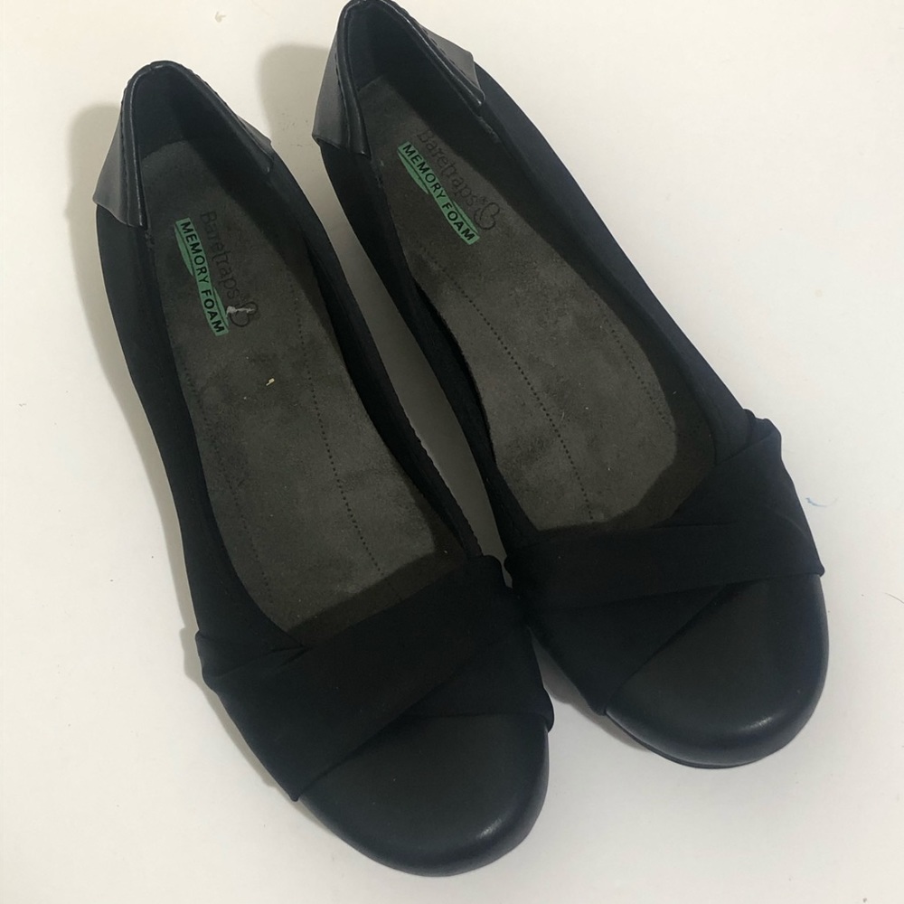 Baretraps Memory Foam Black Flats